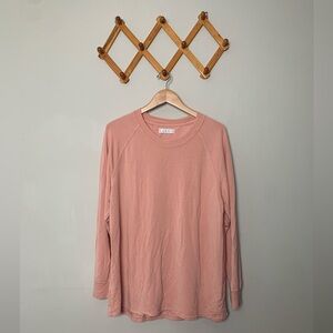 Lunya Women’s Long Sleeve Sleep Top — Dusty Rose